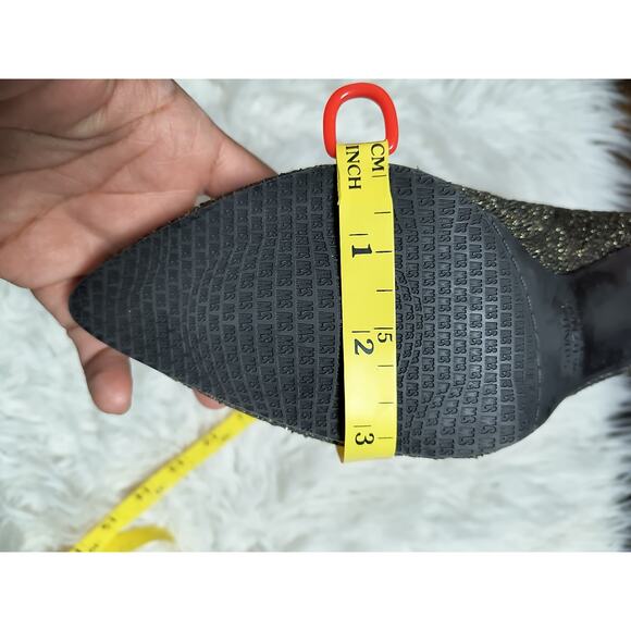 Stuart Weitzman Womens Waverly Metallic Knit Sock Bootie Stiletto Heels US 8.5 - Picture 9 of 9